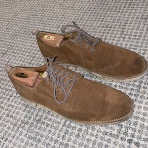ZEROGRAND Stitch Out Lace Up Shoes